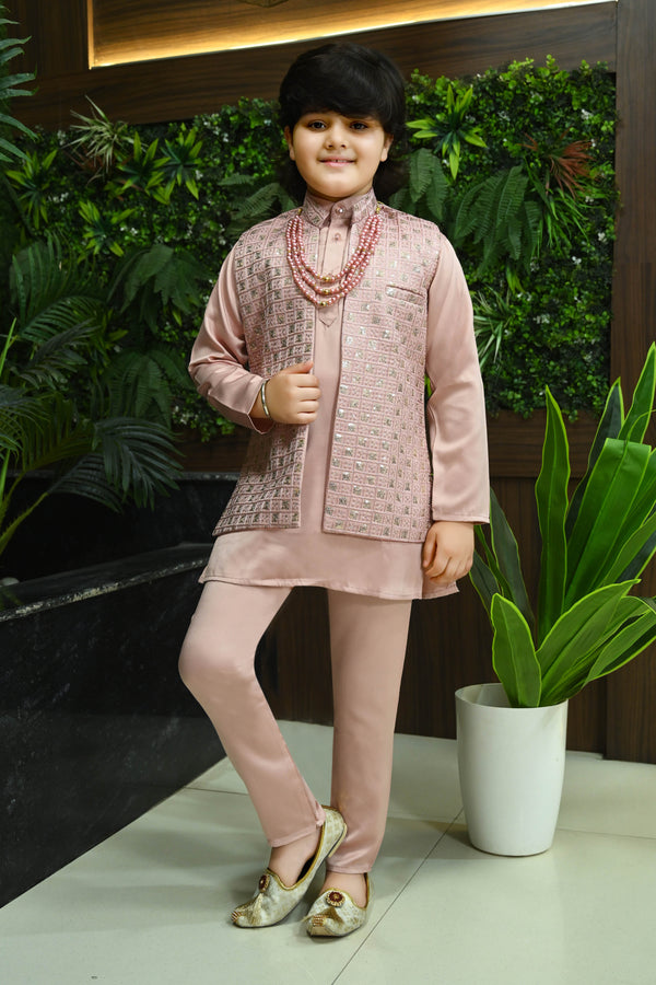 Textured Jacquard Kurta Set