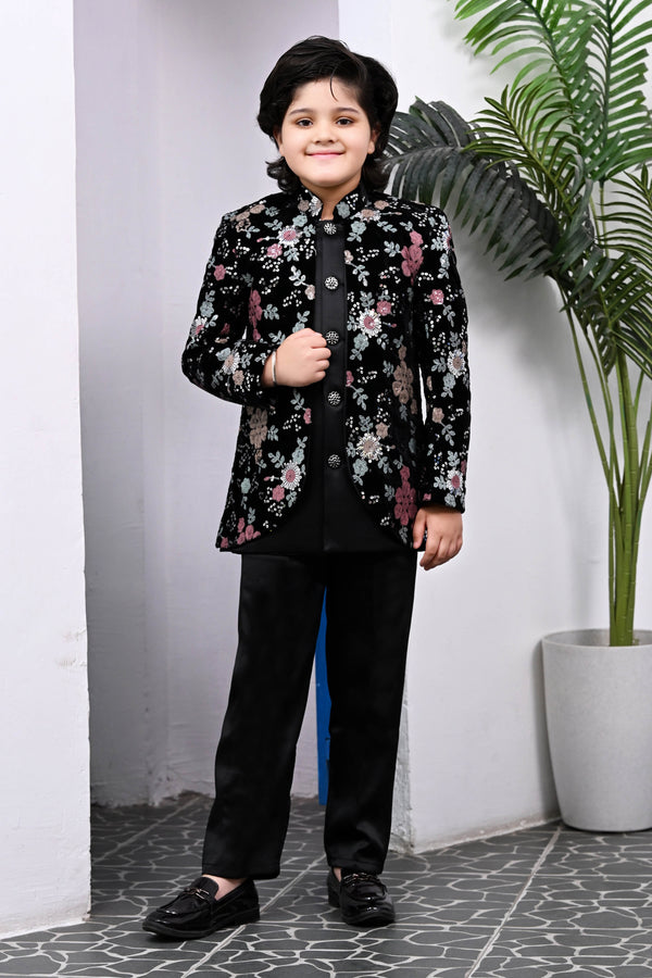 Floral Embroidered Sherwani Set