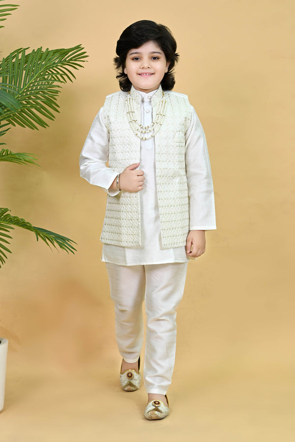 Classic Textured Sherwani Set