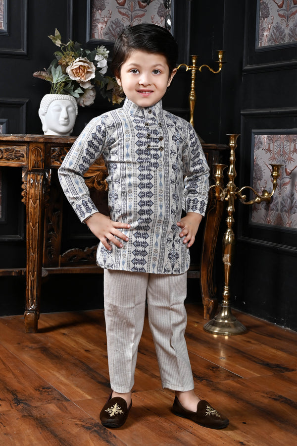 Printed Kurta Set with Trousers